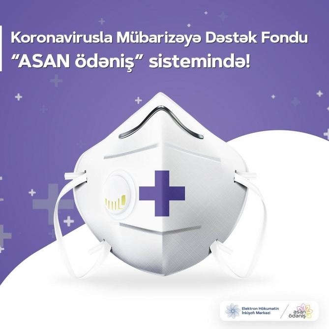 Koronavirusla Mübarizəyə Dəstək Fondu “ASAN ödəniş” sistemində