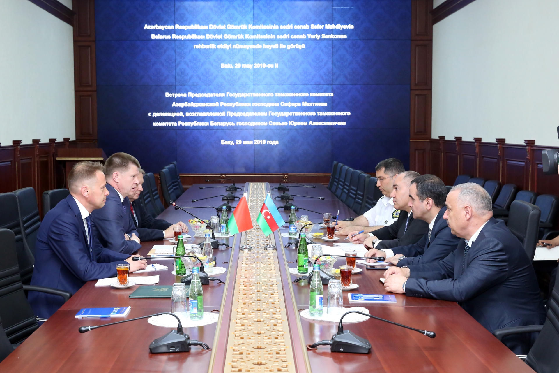 Belarus Dövlət Gömrük Komitəsinin nümayəndə heyəti ilə görüş keçirilib (FOTO)
