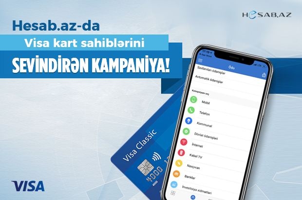 Hesab.az-dan Visa Kart sahiblərini sevindirən kampaniya!