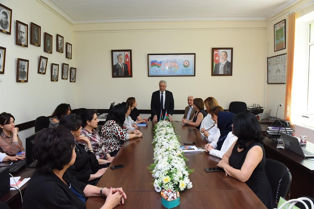 ADU-da Kiyev Beynəlxalq Dillər Universitetinin dosenti ilə görüş keçirilib (FOTO)