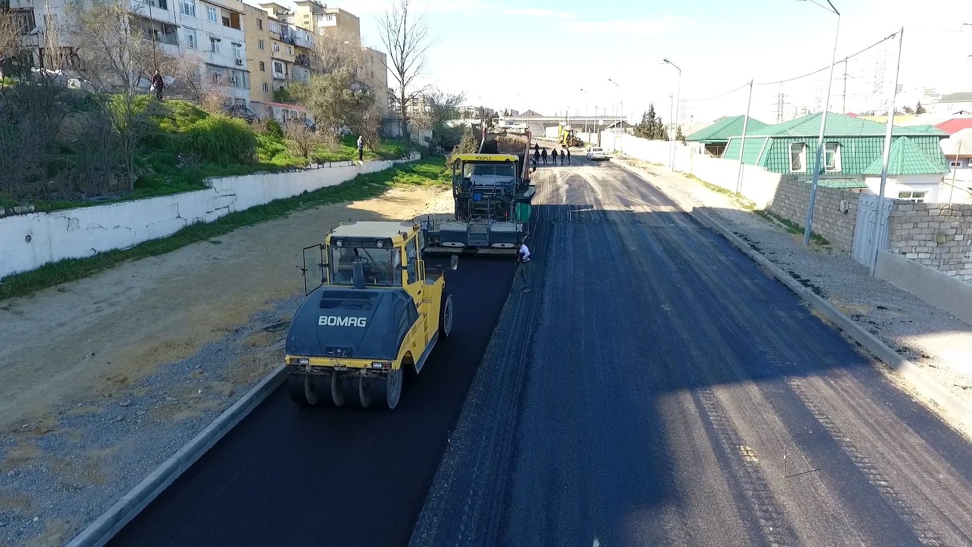 Xətai rayonunda Məzahir Rüstəmov və İnqilab İsmayılov küçələri yenidən qurulur (FOTO)