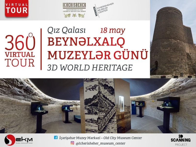 Beynəlxalq Muzeylər günü Qız Qalasına virtual tur təşkil ediləcək (VİDEO)