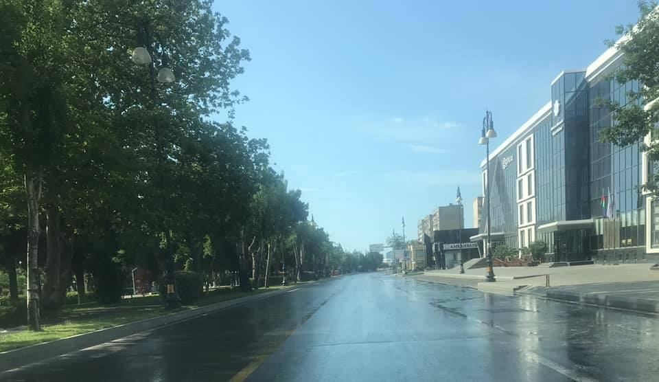 Qadağadan sonra Bakı küçələri boş qaldı (FOTO)