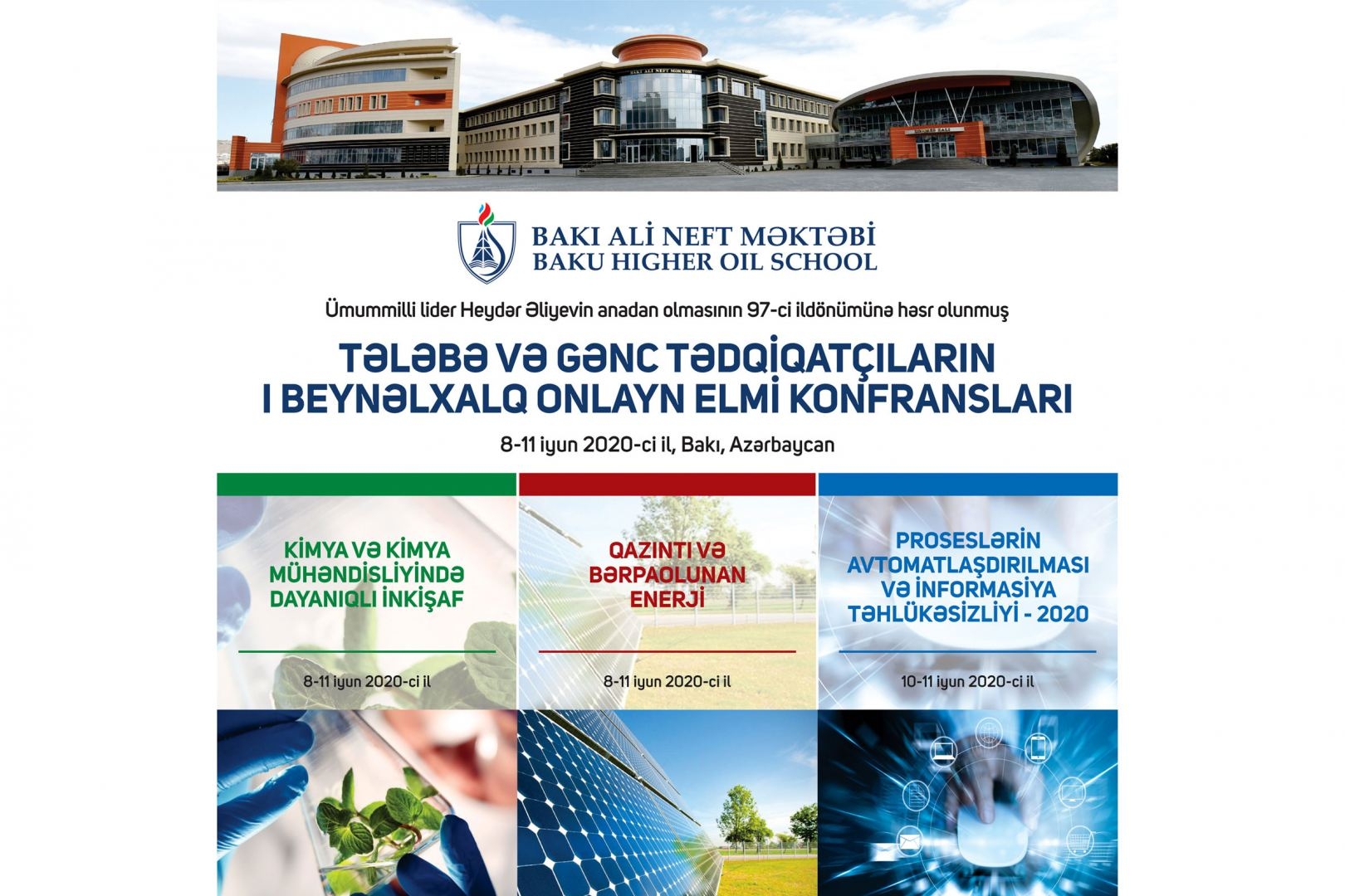 Bakı Ali Neft Məktəbinin təşkilatçılığı ilə Tələbə və Gənc Tədqiqatçıların I Beynəlxalq Elmi Konfransları öz işinə başladı