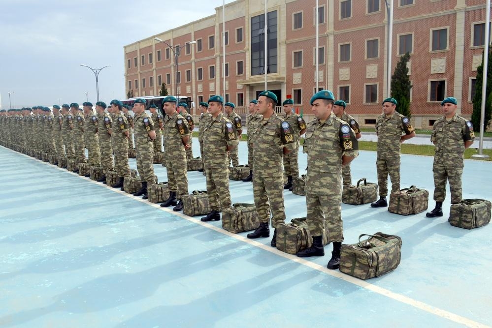 Azərbaycan sülhməramlılarının bir qrupu Əfqanıstana yola salınıb (FOTO/VİDEO)