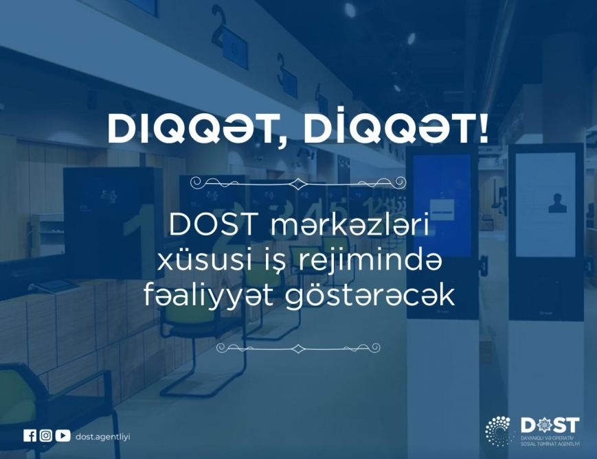 DOST mərkəzləri fəaliyyətini məhdudlaşdırır