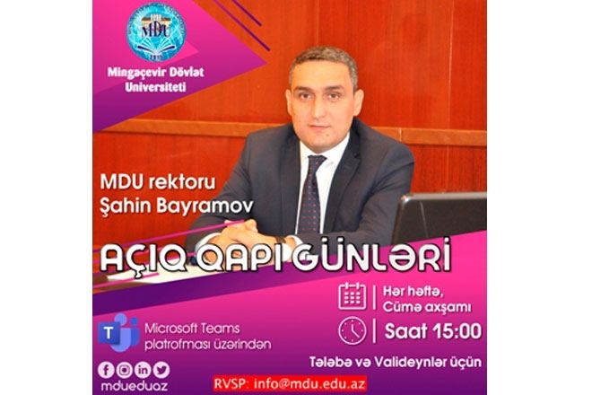 Mingəçevir Dövlət Universitetində iyun ayı ərzində dördüncü “Açıq qapı” günü keçirilib (FOTO)