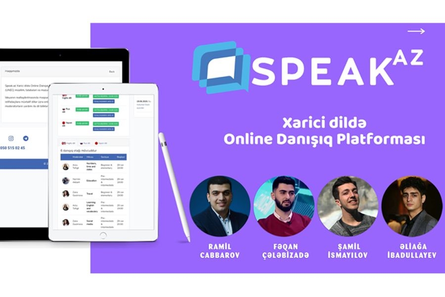 UNEC müəllimi ilə tələbələrinin birgə startapı: “Speak.az”