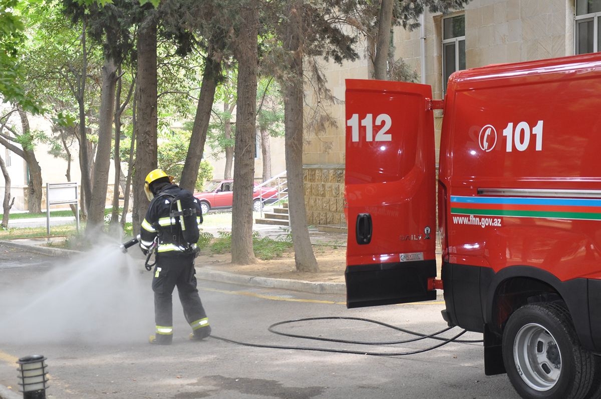 FHN obyektlərdə xüsus dezinfeksiya işlərinə başladı (FOTO/VİDEO)