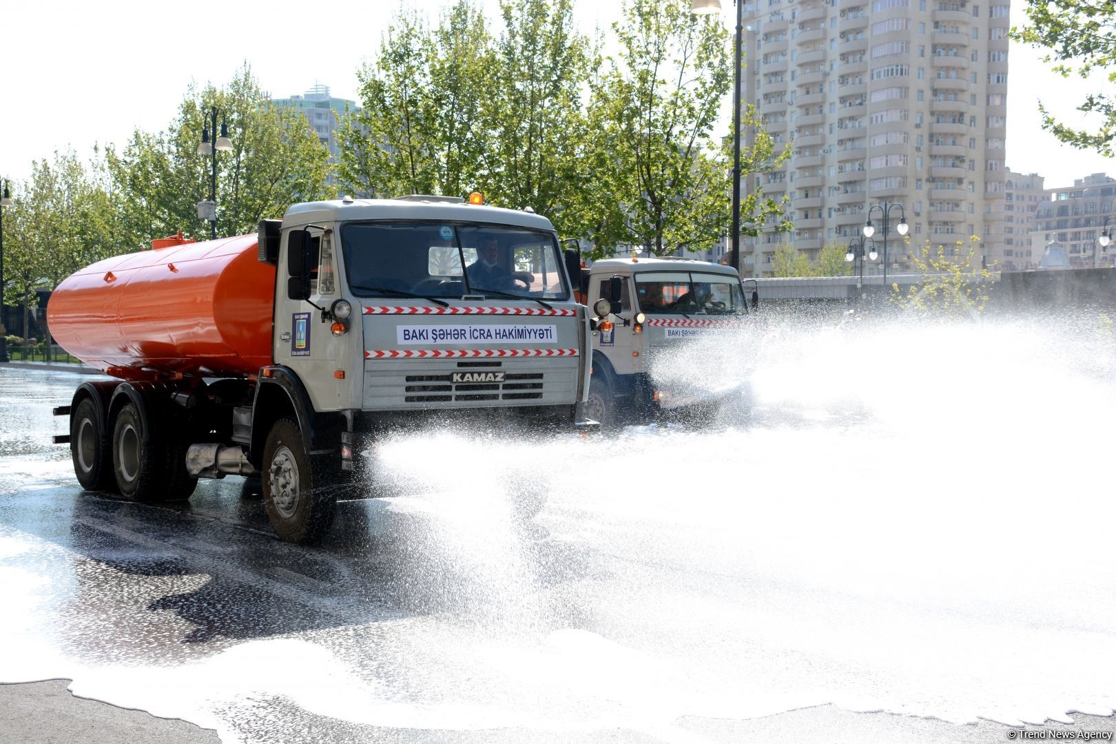 Bakıda geniş miqyaslı dezinfeksiya işləri aparılır