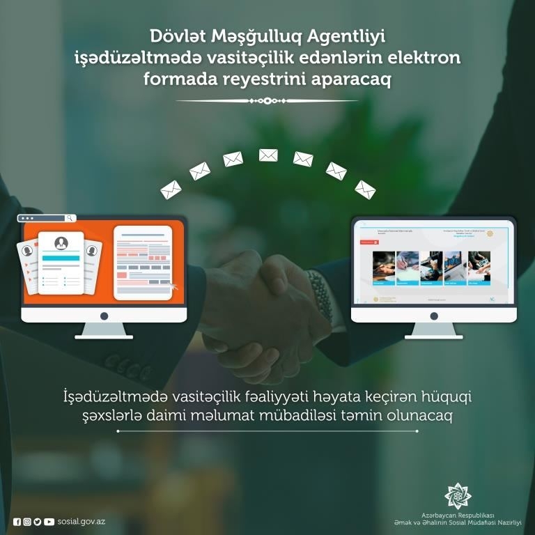 İşədüzəltmə agentliklərinin elektron reyestri aparılacaq