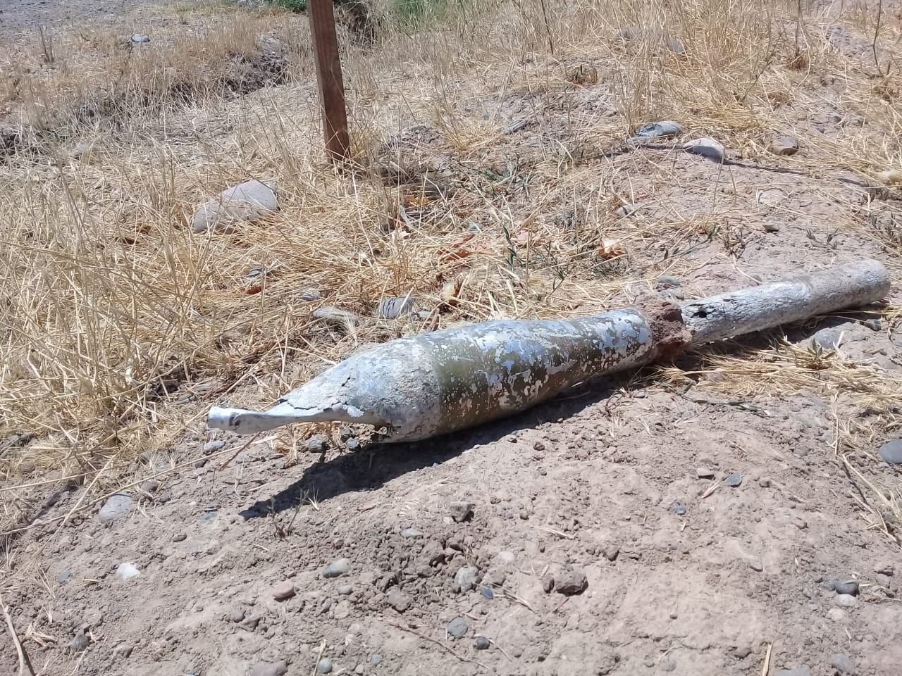 Füzulidə tank əleyhinə idarəolunmayan raket aşkarlanıb (FOTO)