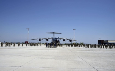 Təlimdə iştirak edəcək Türkiyə Silahlı Qüvvələrinin şəxsi heyətinin təntənəli qarşılanma mərasimi keçirilib (FOTO/VİDEO)