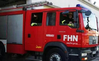Kürdəmirdə yanğın olub