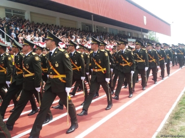 Silahlı Qüvvələrin Hərbi Akademiyası və Heydər Əliyev adına Azərbaycan Ali Hərbi Məktəbi məzunlarının növbəti buraxılışı olub (FOTO)