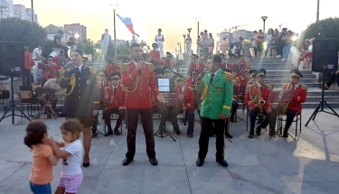 Silahlı Qüvvələr Günü münasibətilə hərbi orkestrlərin çıxışları təşkil olunub (FOTO)