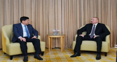 Prezident İlham Əliyev Pekində “CETC International” Korporasiyasının baş direktoru ilə görüşüb (FOTO)