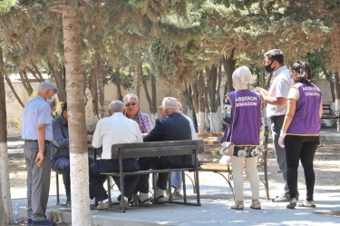 Abşeronun kənd və qəsəbələrində pandemiya ilə əlaqədar növbəti təbliğat işləri aparılıb (FOTO)