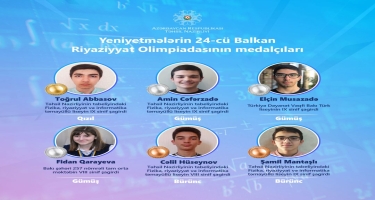 Azərbaycan şagirdləri Balkan riyaziyyat olimpiadasında 6 medal qazandılar