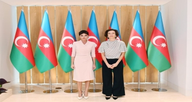 Birinci vitse-prezident Mehriban Əliyeva UNESCO-nun Baş direktoru xanım Odre Azule ilə görüşüb (FOTO)