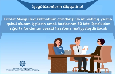 Əməkhaqlarının 50 faizini İşsizlikdən sığorta fondu maliyyələşdirəcək