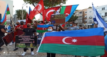 İsraildəki Azərbaycan diasporu ayağa qalxdı (FOTO)