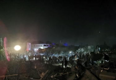 Ermənistanın Gəncəyə atəşi nəticəsində daha bir məktəb dağılıb (FOTO)