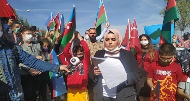 Ankarada Ermənistanın Gəncə terroruna etiraz olaraq avtoyürüş keçirilib (FOTO)