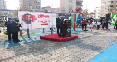 Türkiyədə general Polad Həşimov adına park açılıb (FOTO)