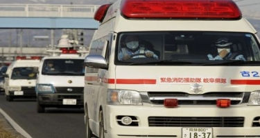 Yaponiyada mikroavtobus dərəyə düşüb, 9 uşaq yaralanıb