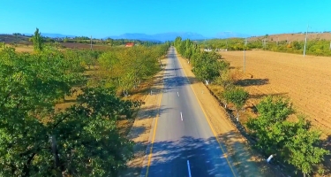 Yeni Xınalıq yolunun bir hissəsisinin tikintisi yekunlaşıb (FOTO/VİDEO)