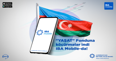 “YAŞAT” Fonduna köçürmələr Azərbaycan Beynəlxalq Bankının mobil tətbiqində