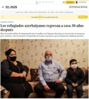 İspaniyanın “El Pais” qəzeti: Azərbaycanlı məcburi köçkünlər 30 ildən sonra evlərinə qayıdırlar (FOTO)