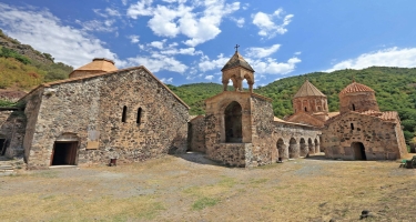 Alban-Udin dini icmasının üzvləri Xudavəng monastırında (VİDEO)