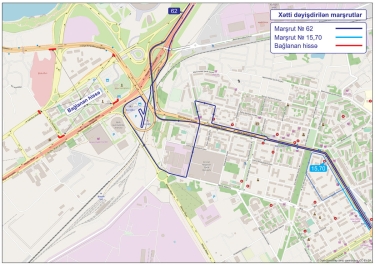 DİQQƏT! Bakıda bu marşrutların hərəkət sxemi müvəqqəti dəyişdirilir (FOTO)