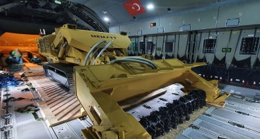 Türkiyədən Azərbaycana yeni mühəndis texnikası və avadanlıqlar gətirilib (FOTO/VİDEO)