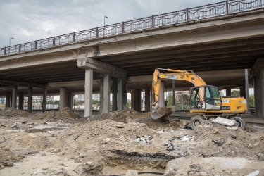 Sabunçu stansiyasının girişində yeraltı tunelin tikintisinə başlanılıb (FOTO)