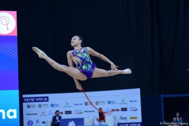 Bədii gimnastika üzrə 26-cı Azərbaycan çempionatı davam edir