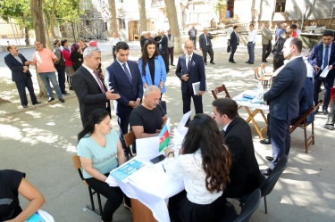 Dövlət Məşğulluq Xidməti məcburi köçkünlərə səyyar xidmət göstərib (FOTO)