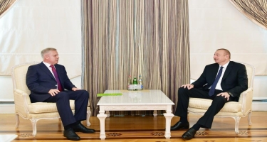 Prezident İlham Əliyev Belarus Təhlükəsizlik Şurasının dövlət katibini qəbul edib (FOTO)