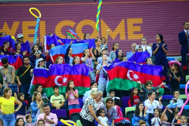 Bakıda keçirilən bədii gimnastika üzrə dünya çempionatından ən maraqlı anlar (FOTO)