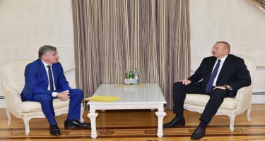 Prezident İlham Əliyev Fransa Senatının Fransa-Qafqaz dostluq qrupu sədrini qəbul edib (FOTO)