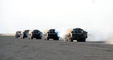 Azərbaycan Ordusunun raket və artilleriya bölmələri döyüş atışları icra edib (FOTO/VİDEO)