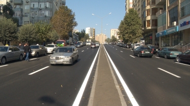 Bakıda bu küçə təmirdən sonra istifadəyə verilib (FOTO)