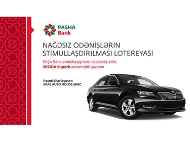 “PAŞA Bank kartı ilə ödə, avtomobil qazan!” tirajlı stimullaşdırıcı lotereyanın birinci tirajının uduş fondu oynanıldı