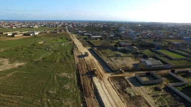 Suraxanı rayonunda yeni avtomobil yolu inşa edilir (FOTO)