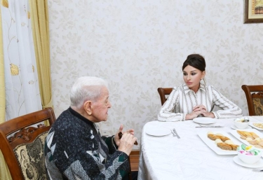 Xalq artisti Əlibaba Məmmədov Mehriban Əliyevaya: Siz bizim xalqımızın sevimlisisiniz, bu adı qazanmaq böyük bir şərəfdir