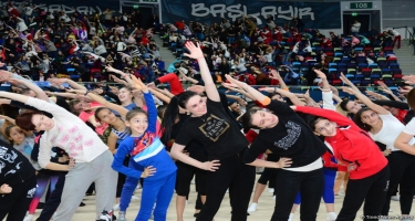 Milli Gimnastika Arenasında Azərbaycan Gimnastika Federasiyasının Birinci estafet yarışları keçirilir (FOTO)