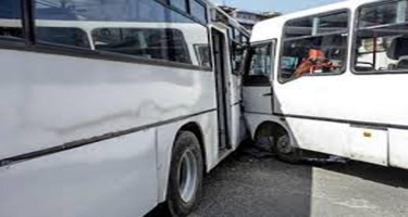 Bakıda marşrut avtobusu qəzaya uğradı, 6 nəfər xəstəxanaya yerləşdirildi