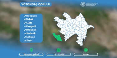 Rəşad Nəbiyev Naxçıvanda vətəndaşları qəbul edəcək